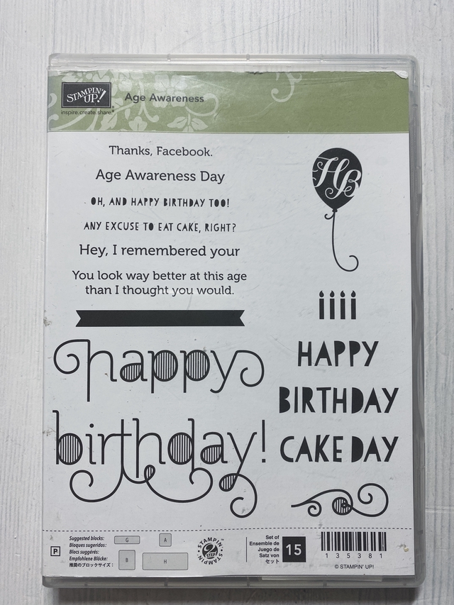 Age Awareness (Stempelset Klarsicht)