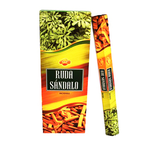 Caja GRANDE  6 uni. Incienso Sac Ruda Sándalo