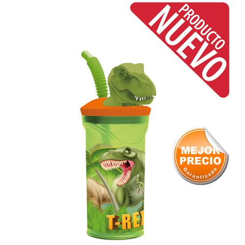 VASO CON FIGURA 3D T-Rex