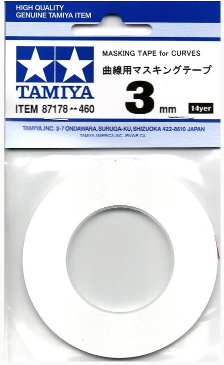 Masking Tape 3mm/20m f. Rundungen Tamiya 