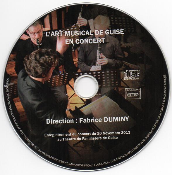 CD de l'Orchestre d'Harmonie l'Art Musical de Guise