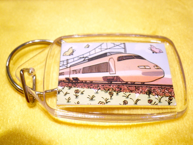 Porte clé TGV Papillons