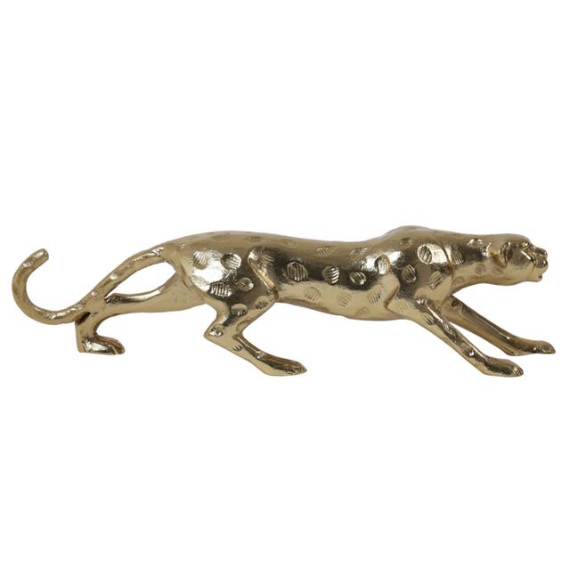 Ornament 53x12,5x13,5 cm PANTHER goud