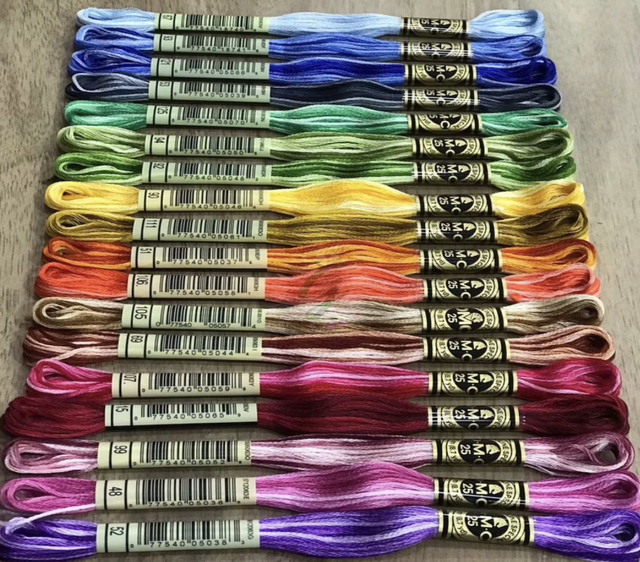 DMC Variegated Embroidery Thread UK DMC Skein Supplier.