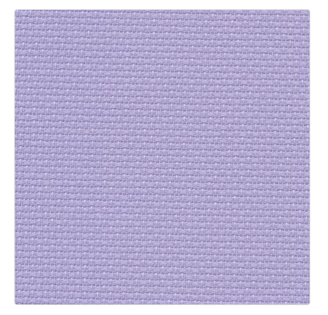 Zweigart 14ct Aida lilac (sold pre cut individual sizes)