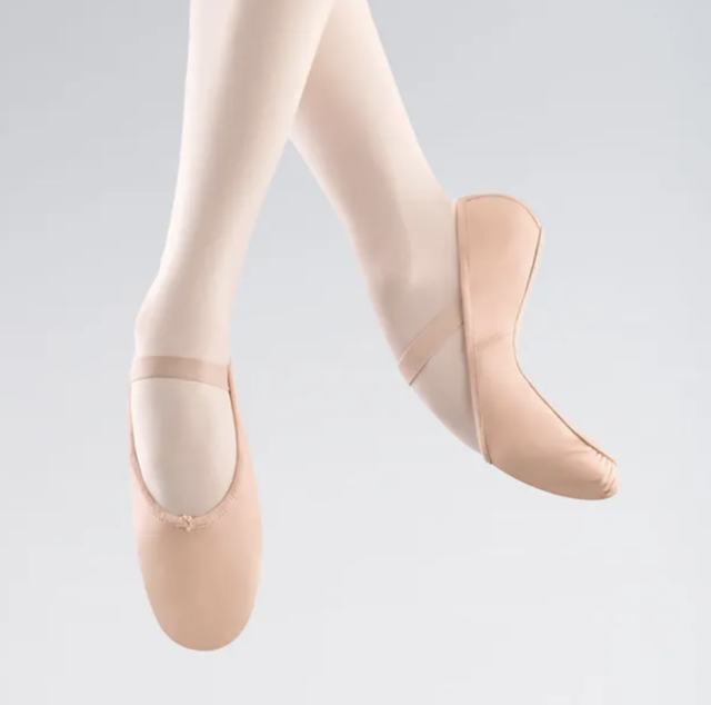 Pink leather full sole ballet shoes (First Steps, Preparatory & Primary)