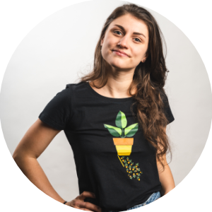 Shirt Comic Ficus Black (female)