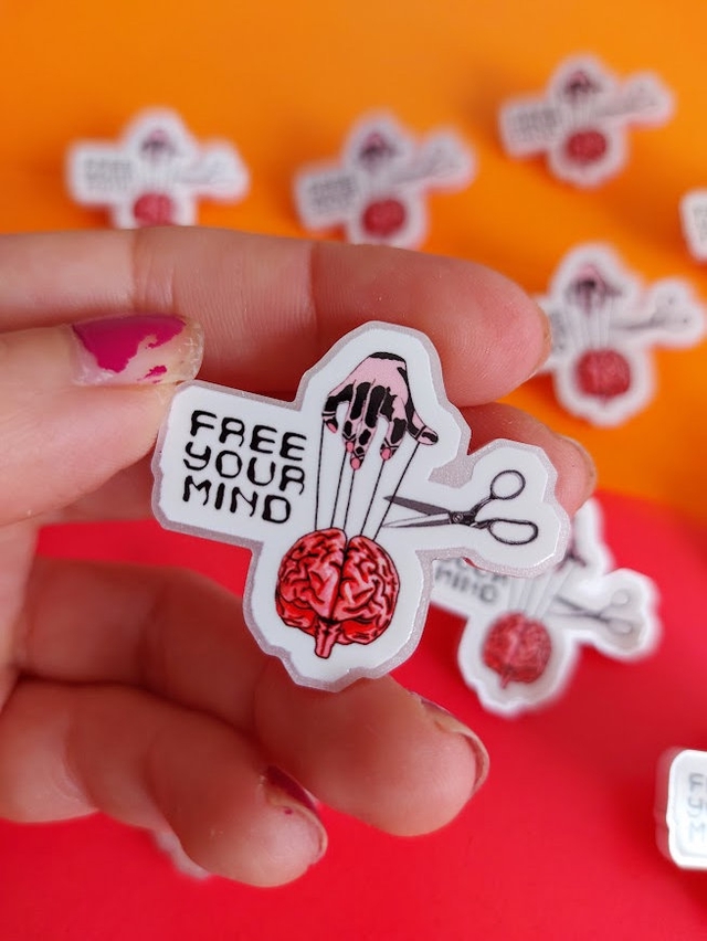 Free Your Mind Pin Badge