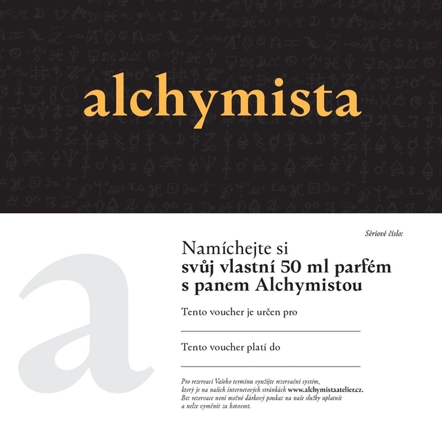 Dárkový poukaz 50 ml Gold s konzultací - pan Alchymista