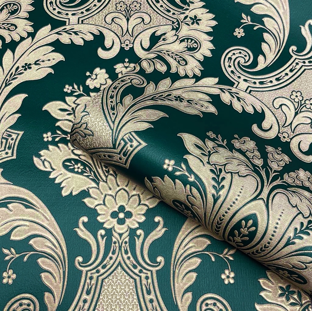 Amara Damask Green Belgravia 7393