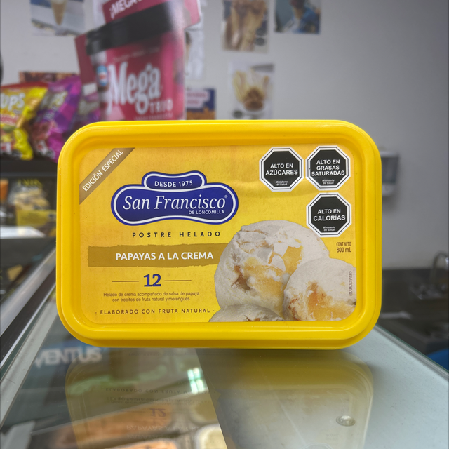 Papaya a la Crema 800 grs San Francisco 
