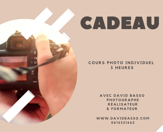 Cours photo - bon cadeau