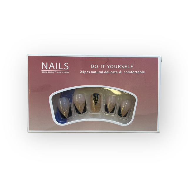 Press on nails 24pcs tekokynnet