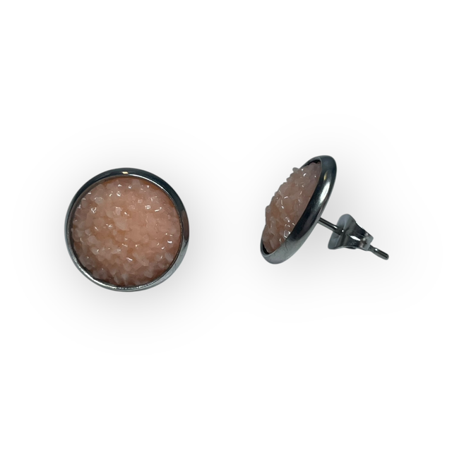 Hopeapuro Seireeni-korvakorut koralli 12mm