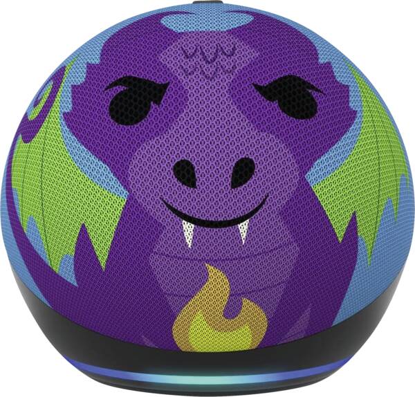 Amazon Echo Netzwerkspieler Echo Dot (5. Gen.) Kids - Drachen-Design