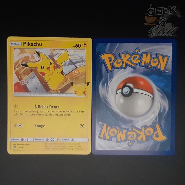 Carte Pokémon 25th Anniversaire Promo McDo 2021 Pikachu