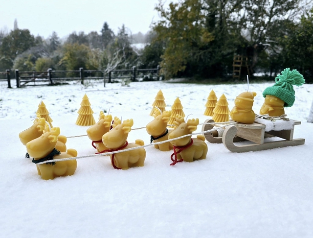 Bougie personnage 100% cire d'abeilles