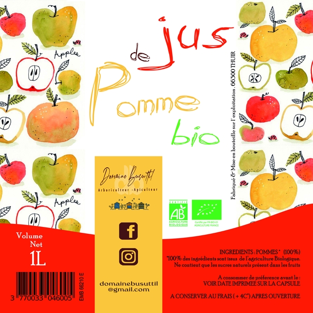 jus pomme 1l Bio