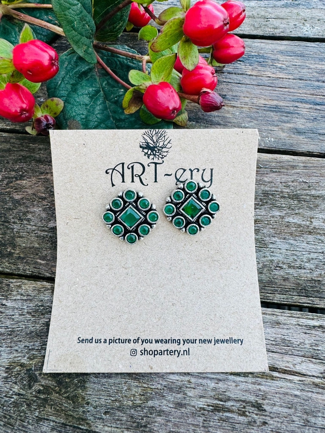 Floral earrings