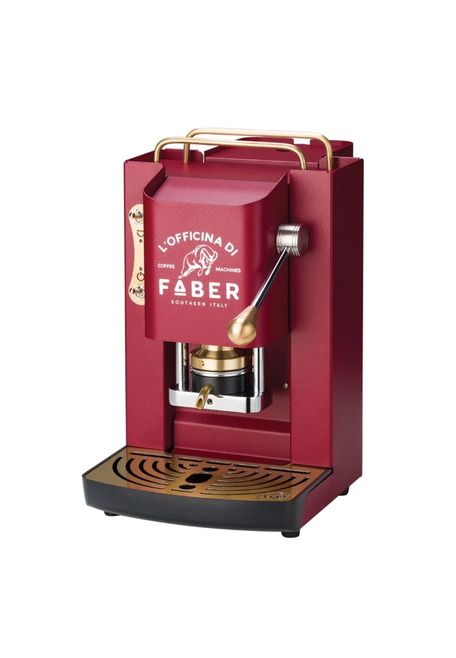 Faber Deluxe Cherry Red con inserti in ottone