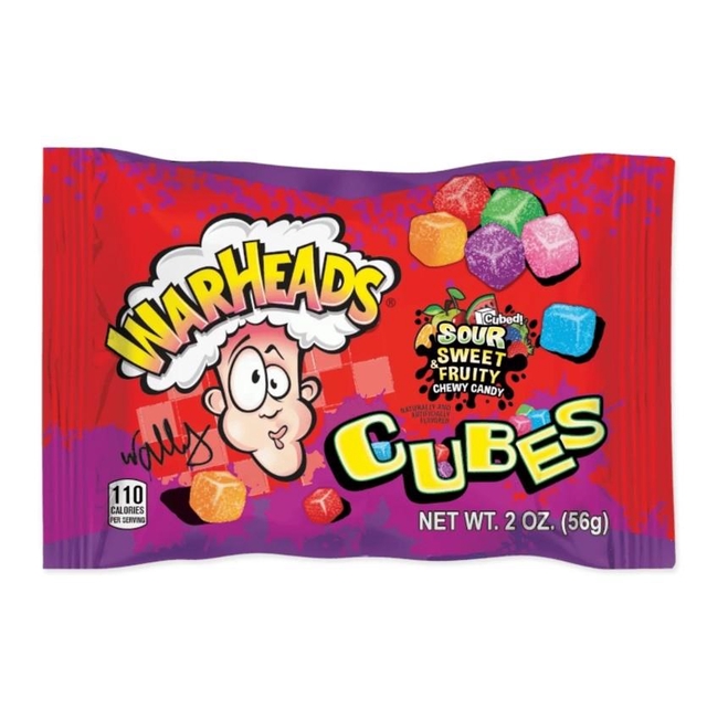 Warheads Cubes Sour Sweet Fruit