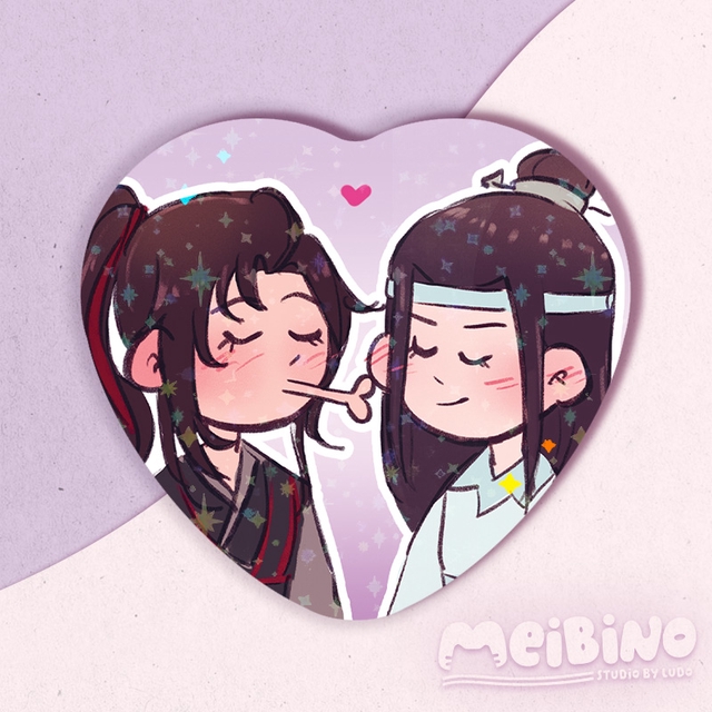 Lan Wangji x Wei Wuxian kissu