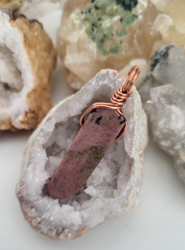 Rhodonite pendant - small