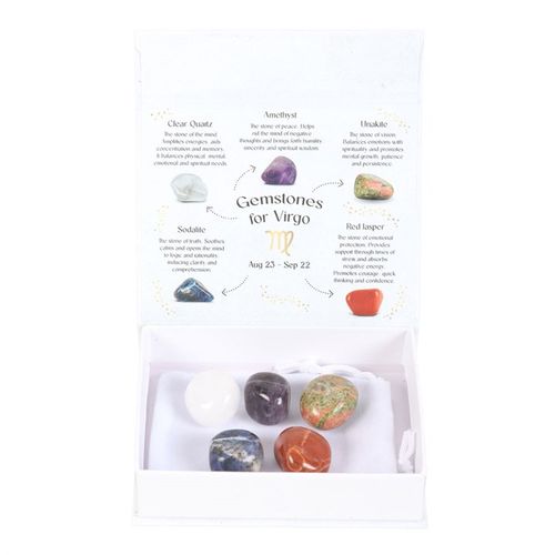 Zodiac Crystal Tumblestones Sets - Earth Signs