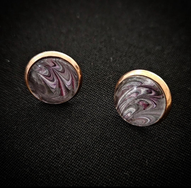 "Amethyst Dream" studs