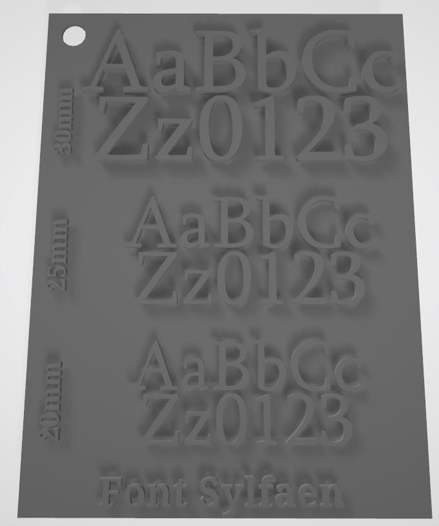 Letterstamps Set 62-teilig Font Sylfaen