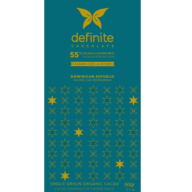 Definite Lait de Cajou et Amandes Caramélisées 55%