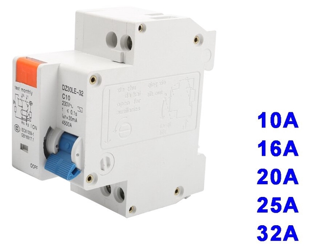 YNZUNMY Disjoncteur,Disjoncteur Différentiel Disjoncteur Différentiel