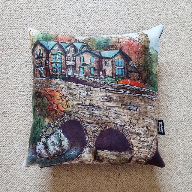 Betws-y-Coed Pont-y-Pair cushion cover 