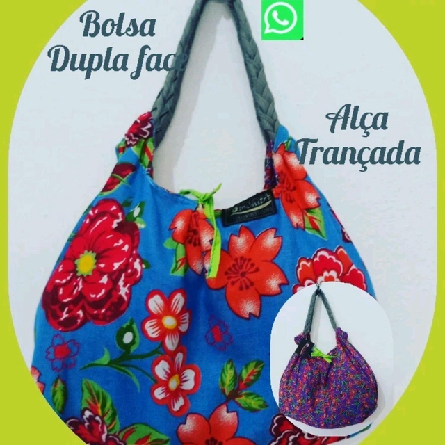 Bolsa DuplaFace Alça Trançada