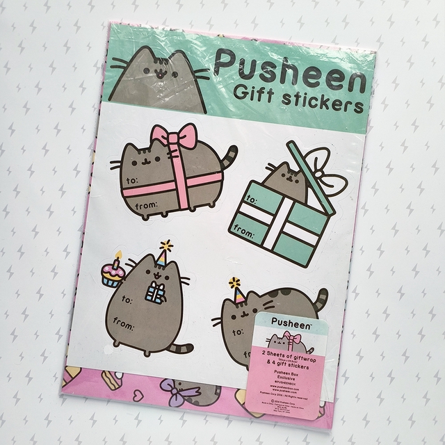 Pusheen Box Exclusive Gift Wrap & Gift Sticker Set