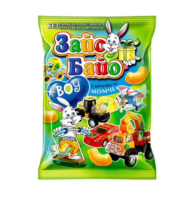 Зайо Байо Царевични Пръчици Бой Супер + играчка 