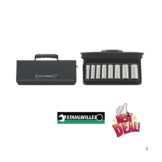 Satz Steckschlüsseleinsätze 1/2", 8- tlg. 51/8