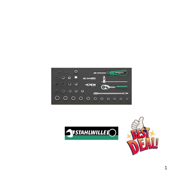 QuickRelease-Steckschlüsselsatz 1/4", 33 tlg. TCS 40/41/44/8QR