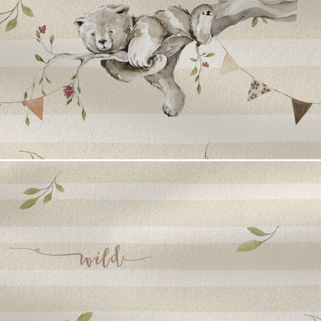  French Terry 0,5m Bären Natural