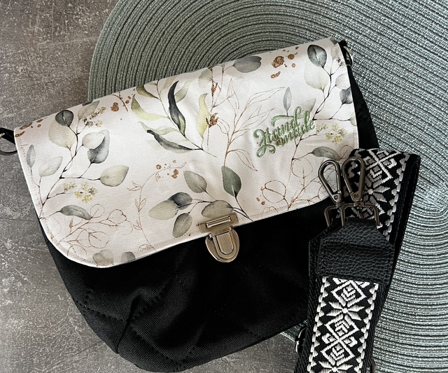 Handtasche mit Verschluss Eukalyptus 