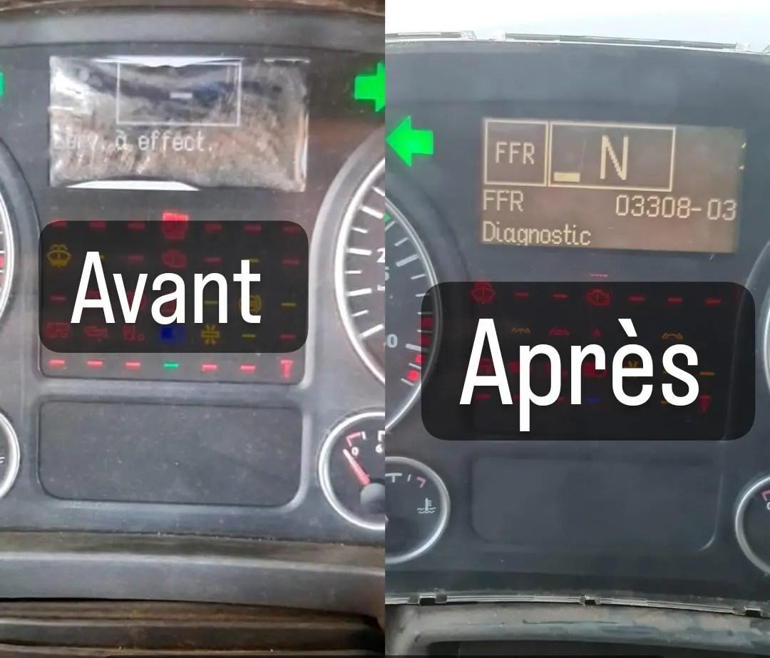 Photo d'un compteur de clio 3