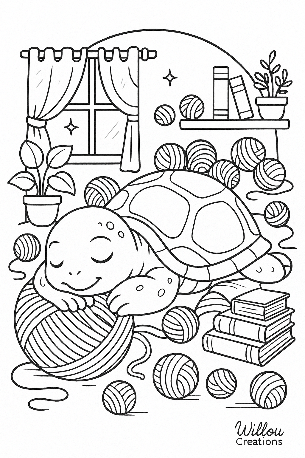 coloriage tortue ,univers crochet