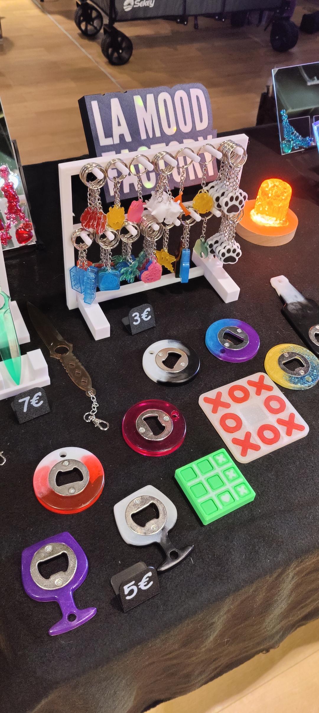 Un stand de La Mood Factory optimisé pour un marché de créateur