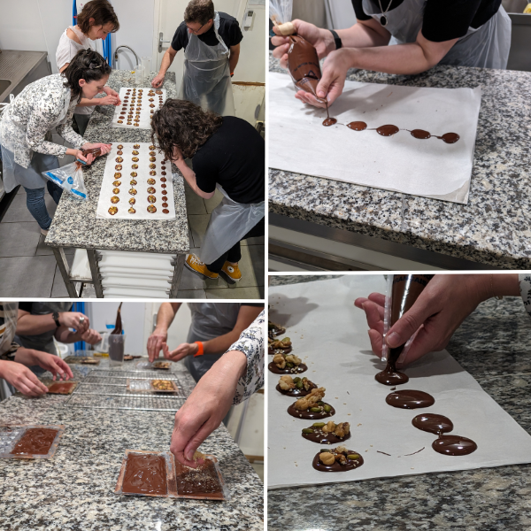 Hippolyte chocolatier à Thonon vous propose des ateliers de découverte pour vos entreprise ou autre évènements. Immersion dans une chocolaterie artisanale ou tout est fabriquer sur place avec passion.