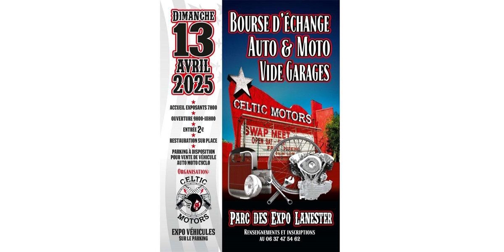 Affiche Bourse d'échange Auto-Moto Celtic Motors à Lanester