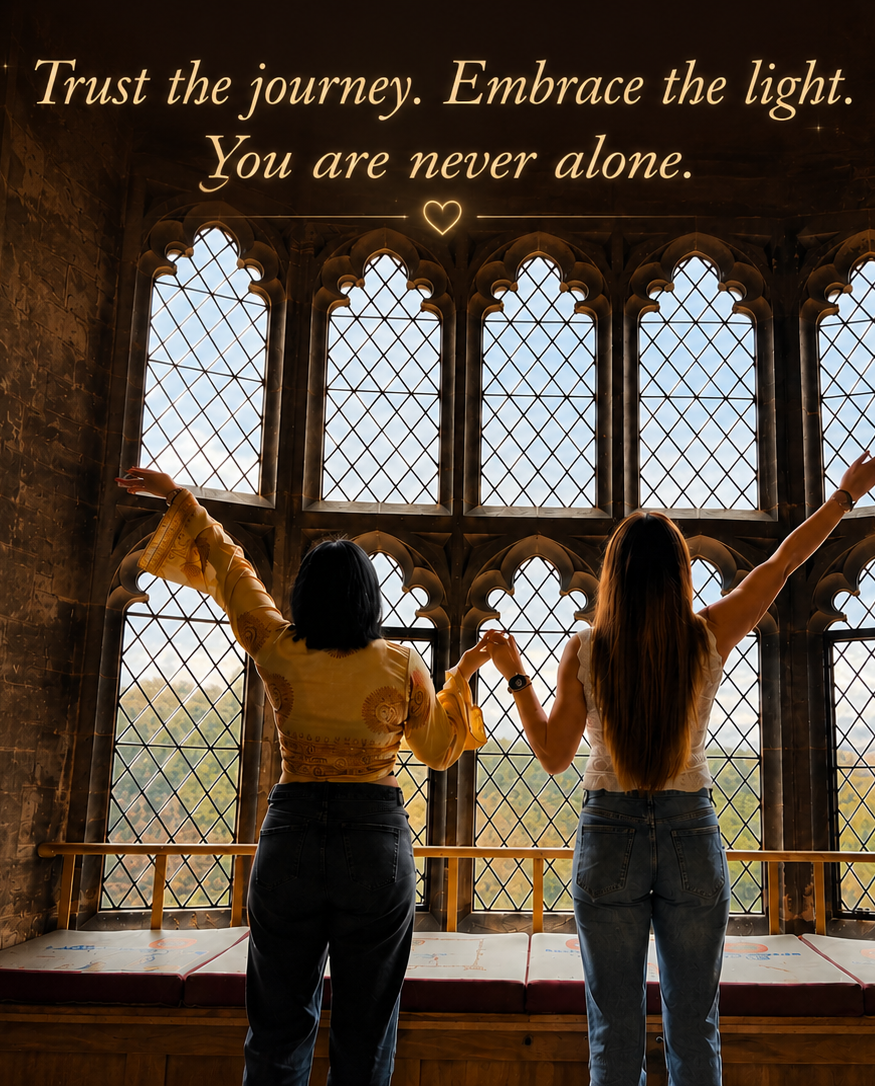 Kera and Sophie, founders of Iridescent Souls, offering Reiki, tarot and mediumship in Chesterfield