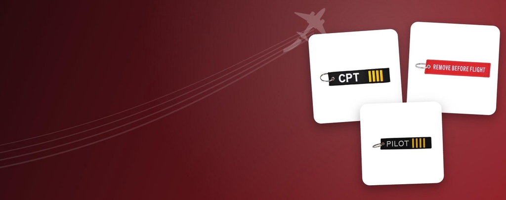 Klíčenky Remove Before Flight pro piloty
