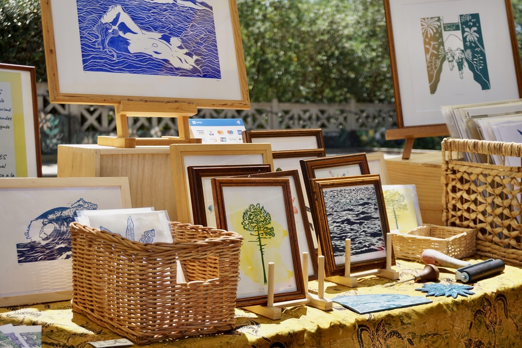 Pataluna | Vente de Linogravures fait main et atelier artisanal | Hossegor Biarritz Moliets Vieux-Boucau Soustons Labenne Capbreton Seignosse