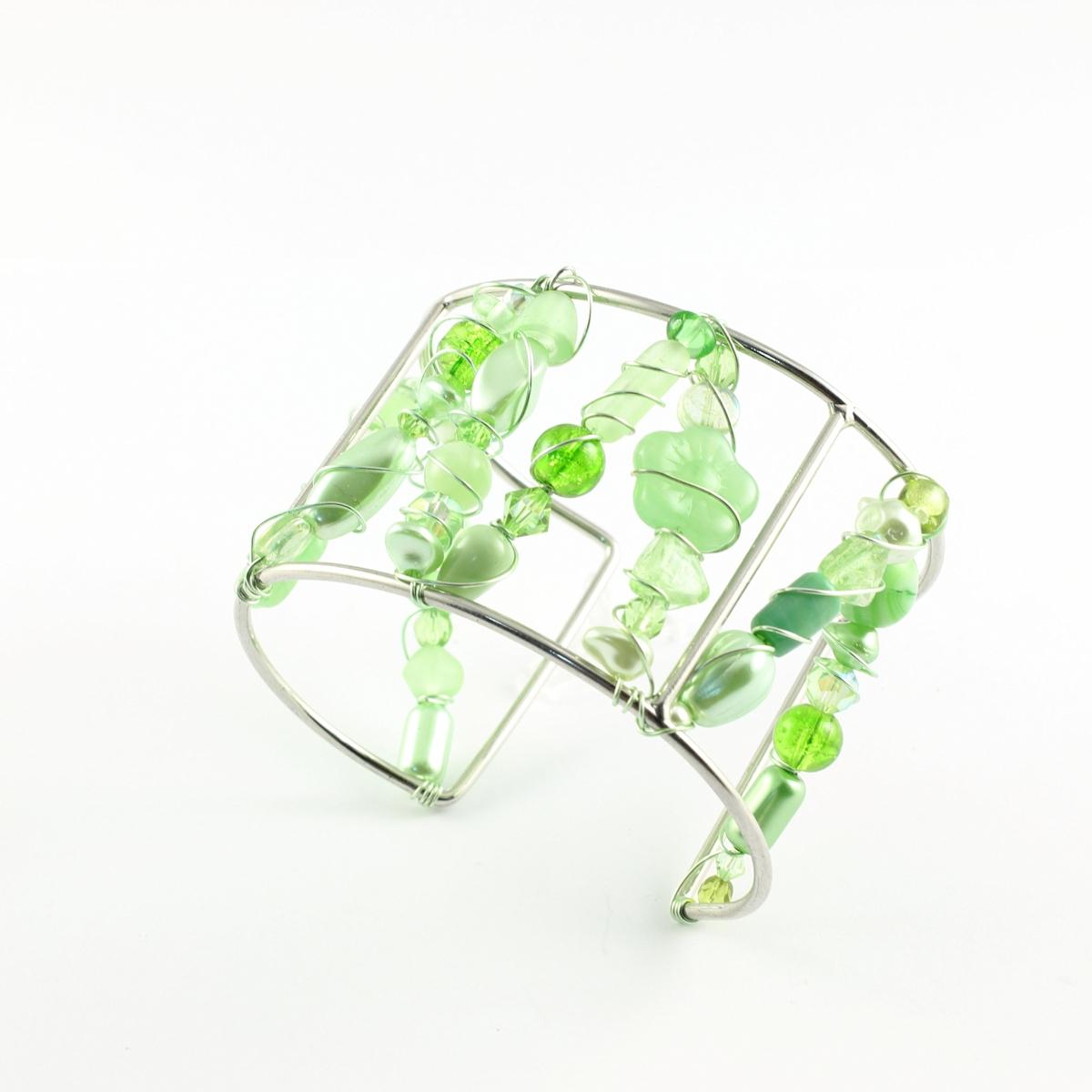 bracelets en perles de cristal Swarovski, perles de verre, Murano, fil aluminium