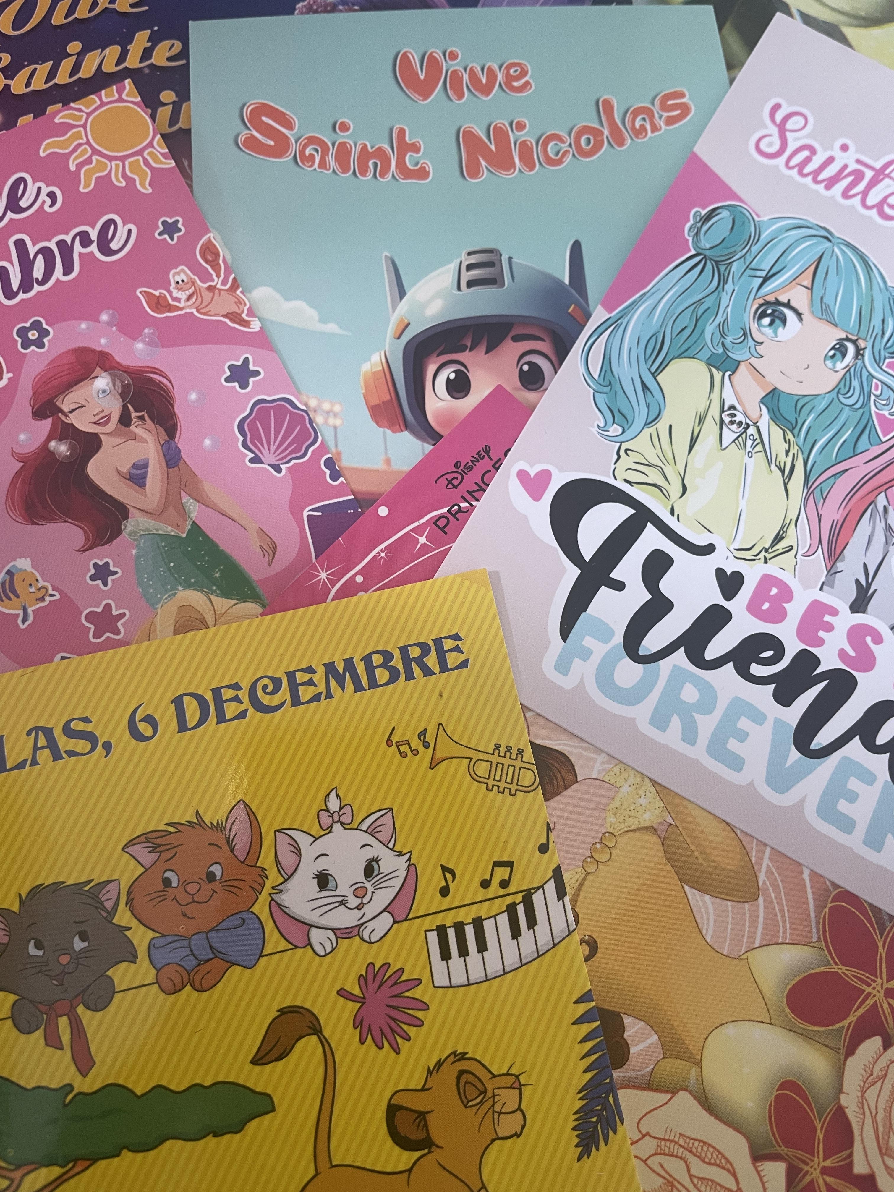 Lot de 5 Cartes